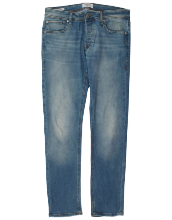 Jack & Jones Herren Slim Jeans W32 L32 Blaue Baumwolle