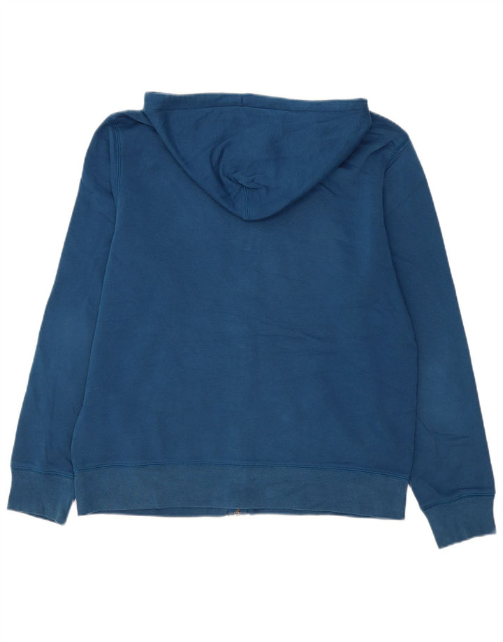 Gap Herren-Kapuzenpullover mit grafischem Reißverschluss, groß, aus blauer Baumwolle