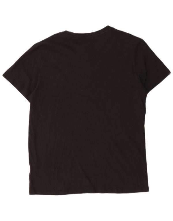 Jack & Jones Herren T-Shirt Top Large Schwarz Baumwolle