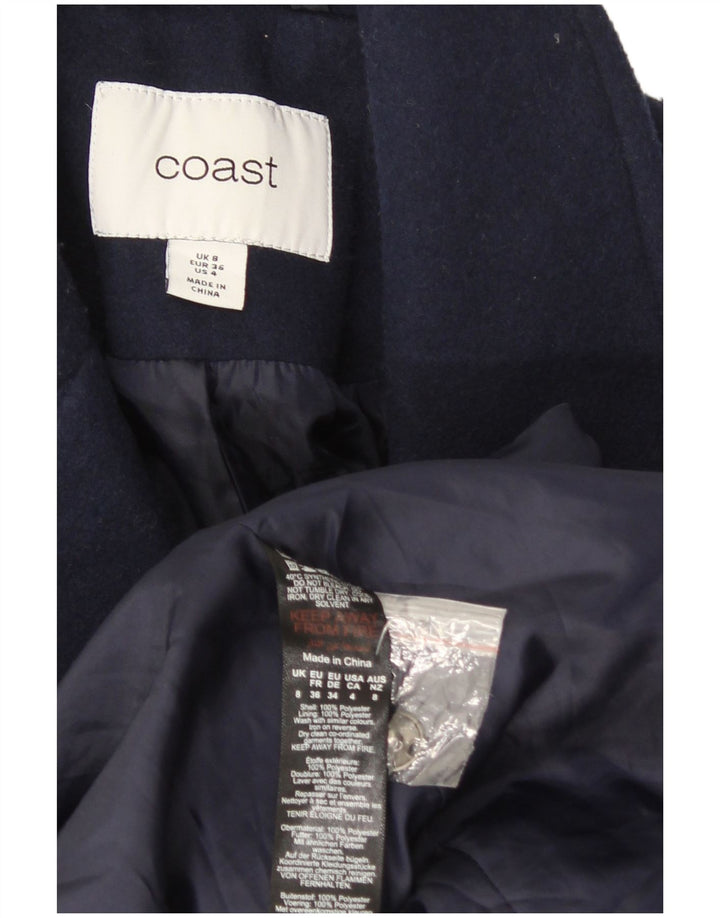 Coast Damenmantel UK 8 Small Marineblau Polyester