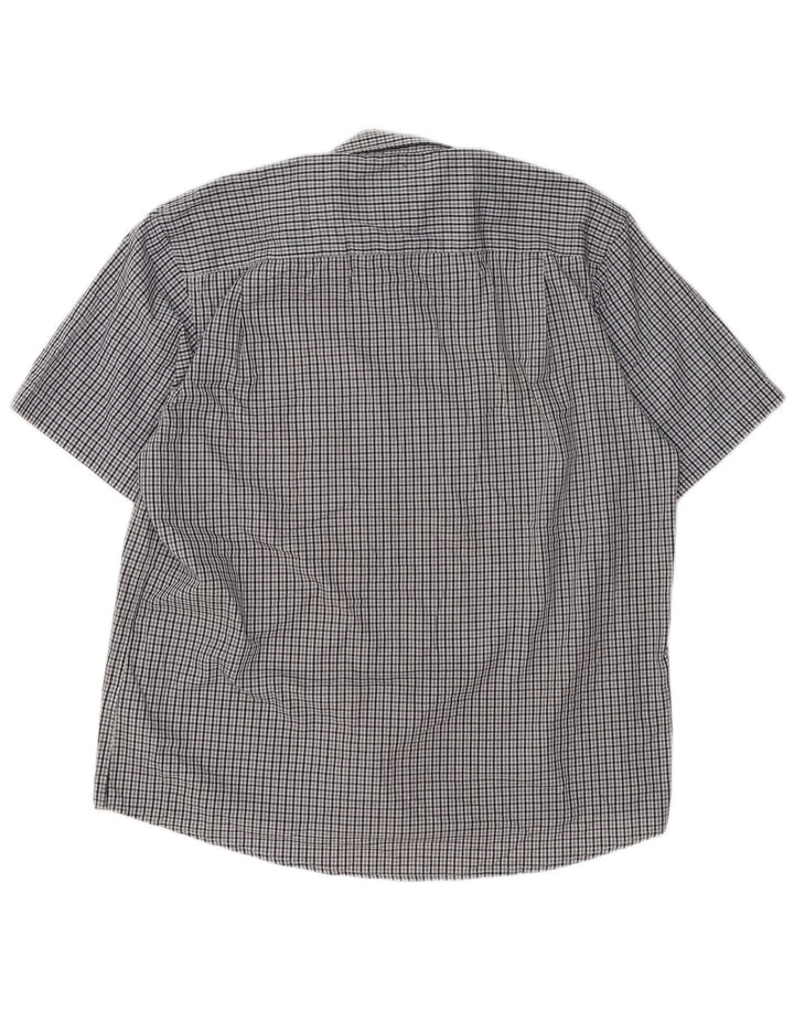 Pierre Cardin Herren-Hemd mit normaler Passform, 3XL, grau kariert, Polyester