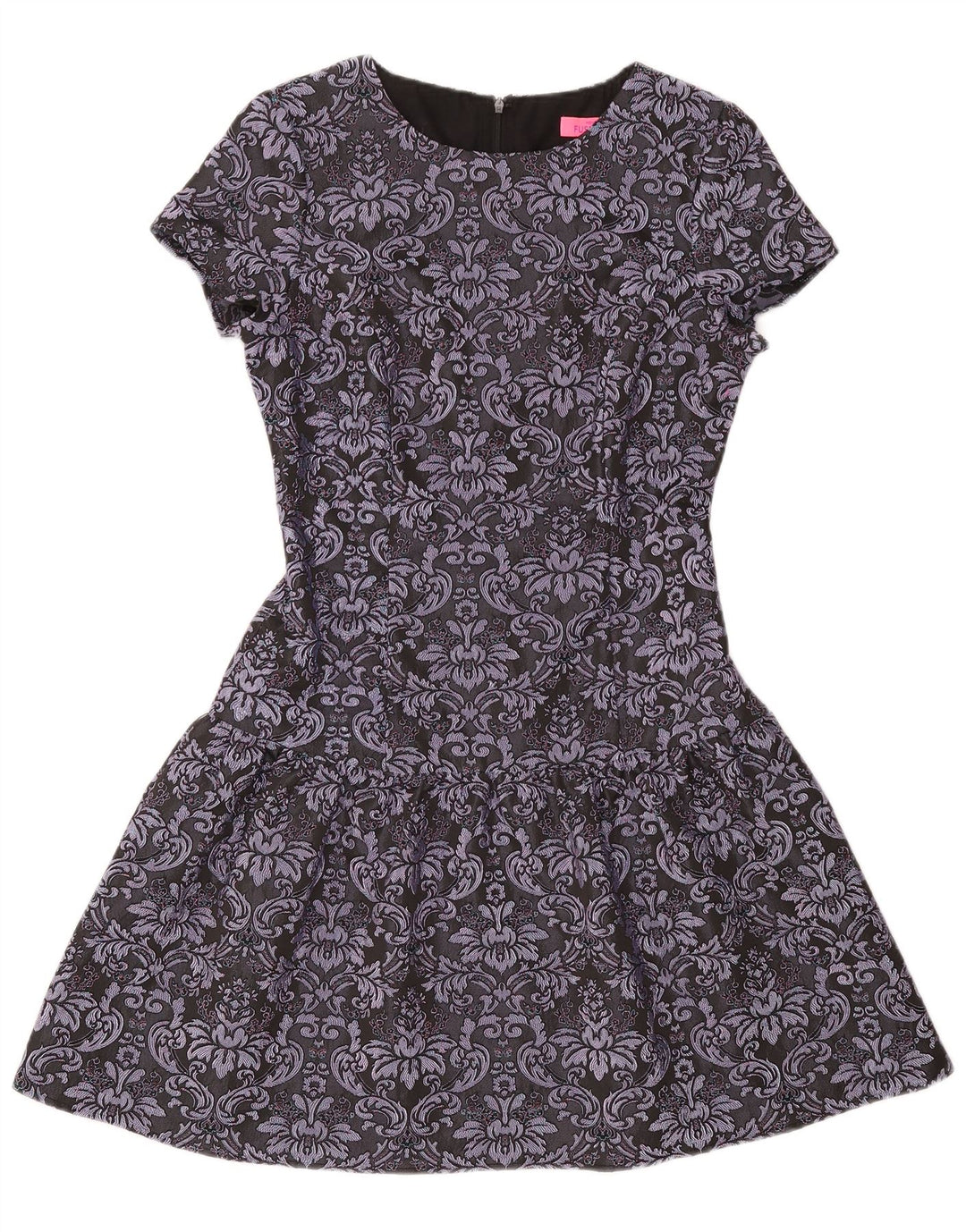 Monsoon Damen-A-Linien-Kleid, Größe S, Grau, Paisleymuster, Polyester
