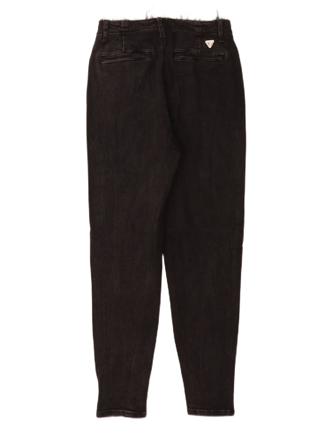 Guess Damen Tapered Jeans W26 L28 Schwarze Baumwolle