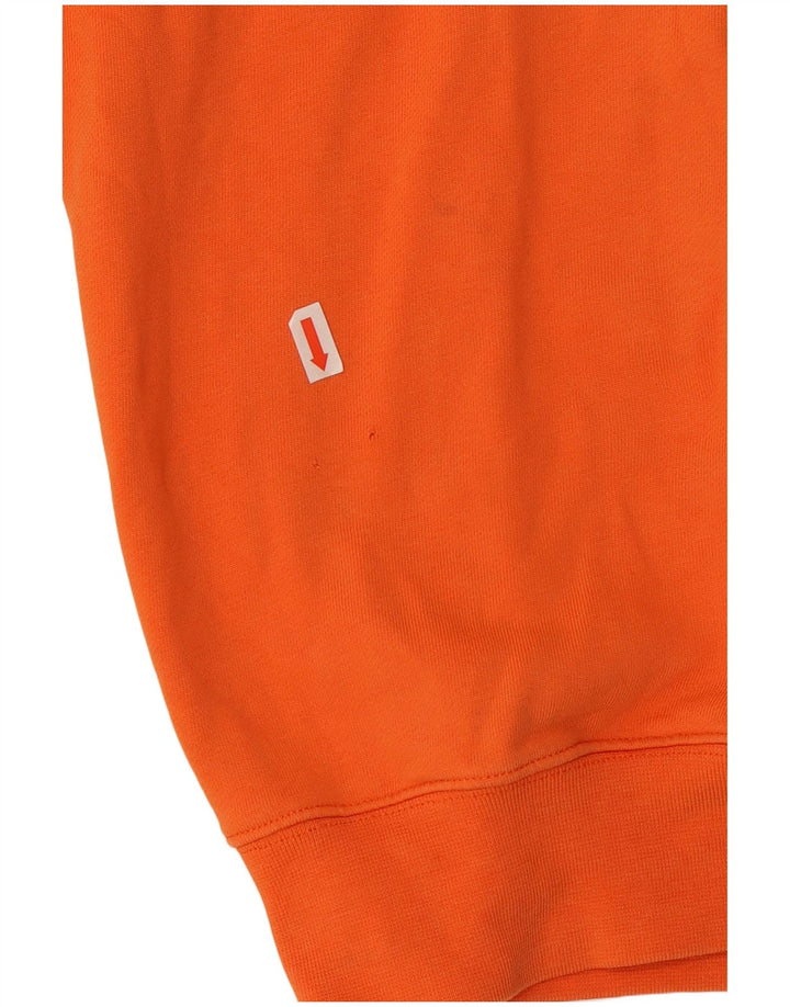 Hugo Boss Damen Grafik-Sweatshirt-Pullover UK 14 Mittelorange