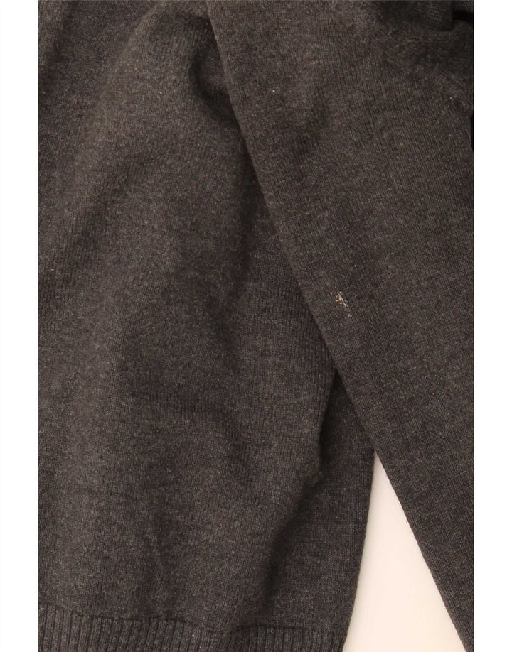 Zara Damen Crop Cardigan Pullover UK 10 Small Grau