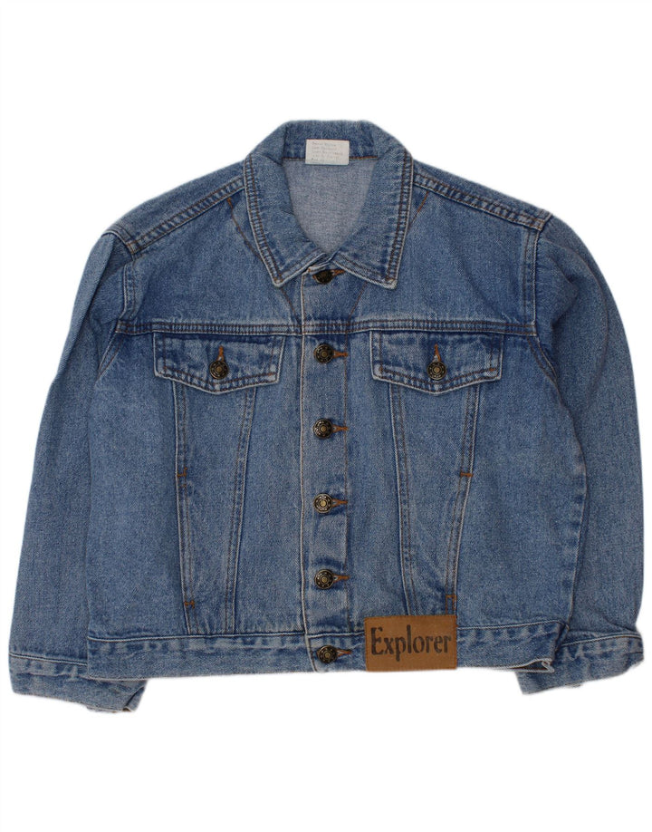 EXPLORER Jeansjacke für Jungen, 8–9 Jahre, blaue Baumwolle