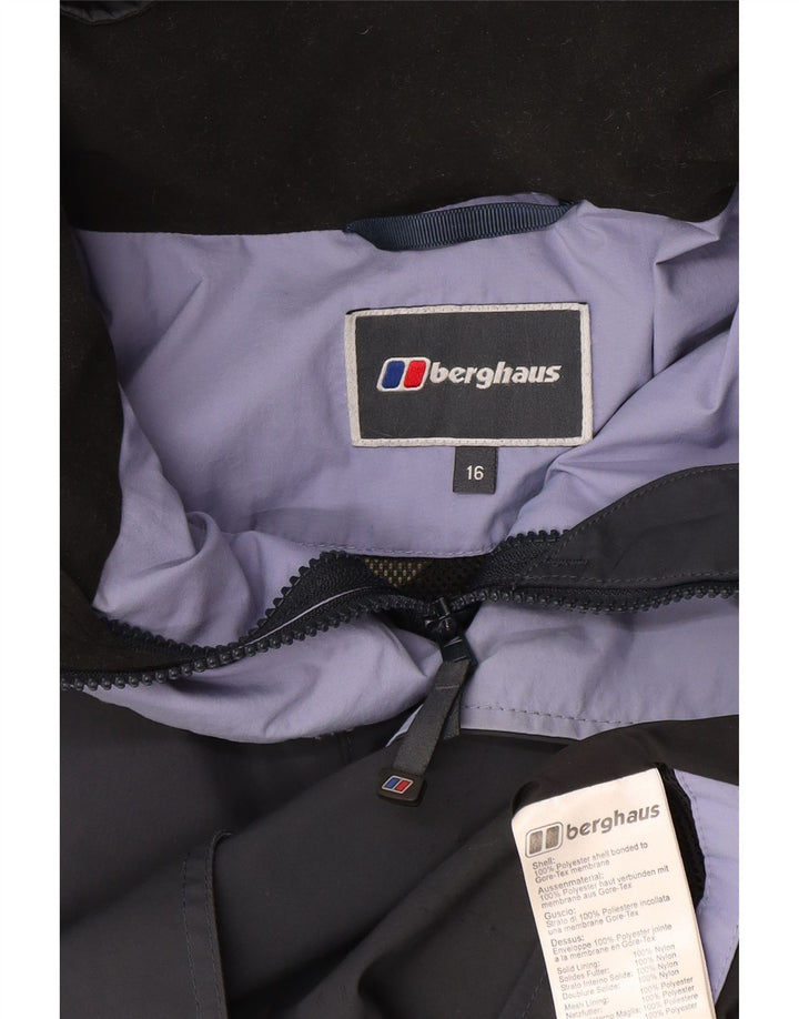 Berghaus Damen Übergroße Kapuzen-Windbreakerjacke UK 16 Large Marineblau