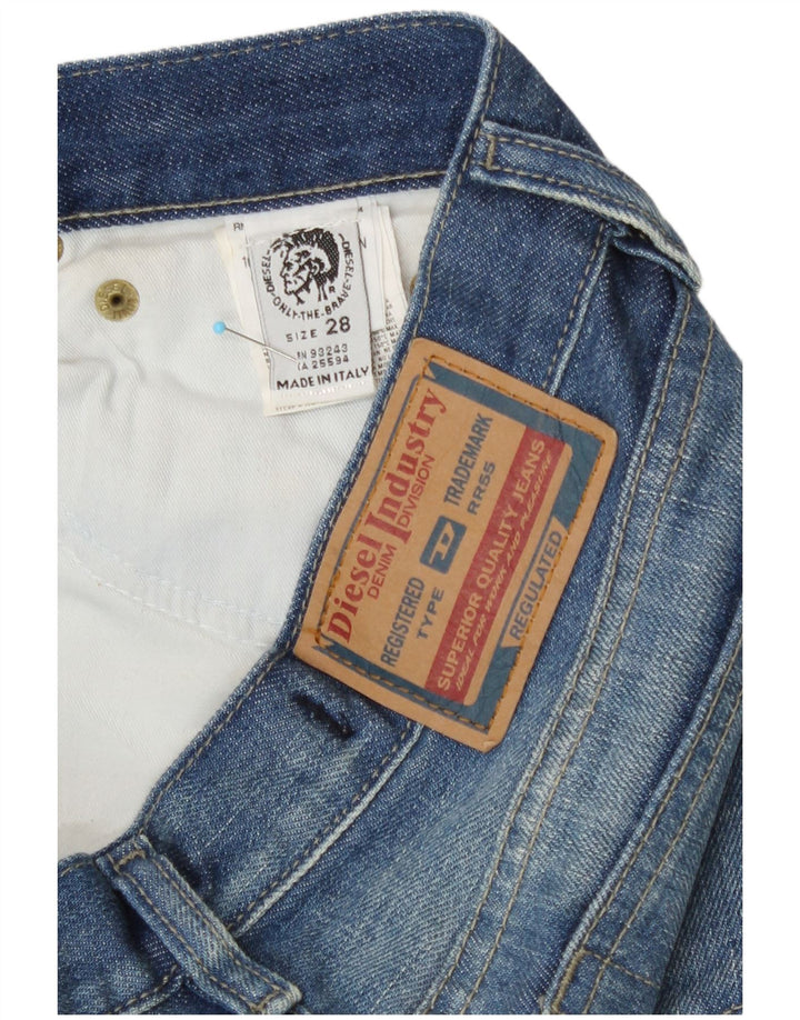 Diesel Damen Straight Jeans W28 L32 Blaue Baumwolle