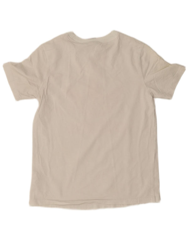 Adidas Damen Graphic T-Shirt Top UK 12 Mittelweiße Baumwolle
