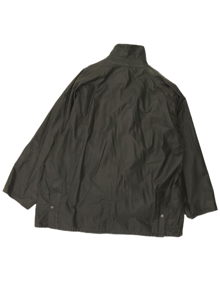 Polbot Herrenjacke aus gewachster Baumwolle, UK 42 XL, Grün