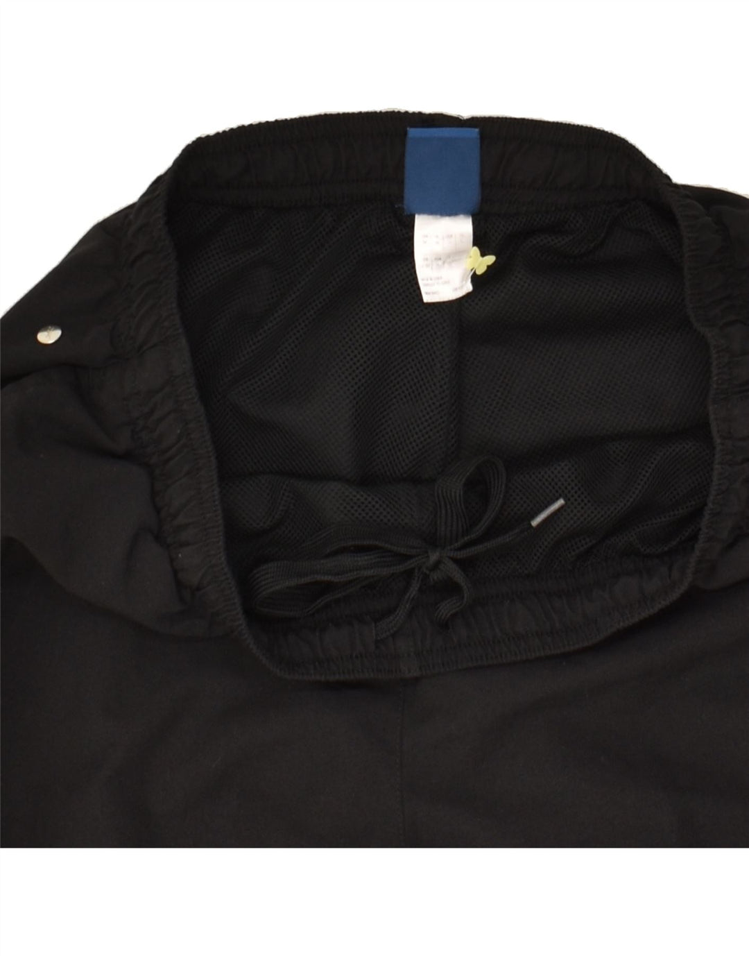 REEBOK Mens Graphic Tracksuit Trousers Medium Black Polyester Vintage Reebok and Second-Hand Reebok from Messina Hembry 