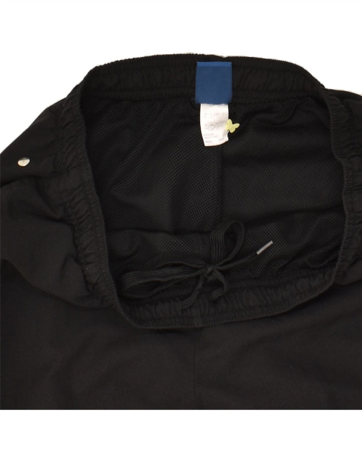 REEBOK Mens Graphic Tracksuit Trousers Medium Black Polyester Vintage Reebok and Second-Hand Reebok from Messina Hembry 