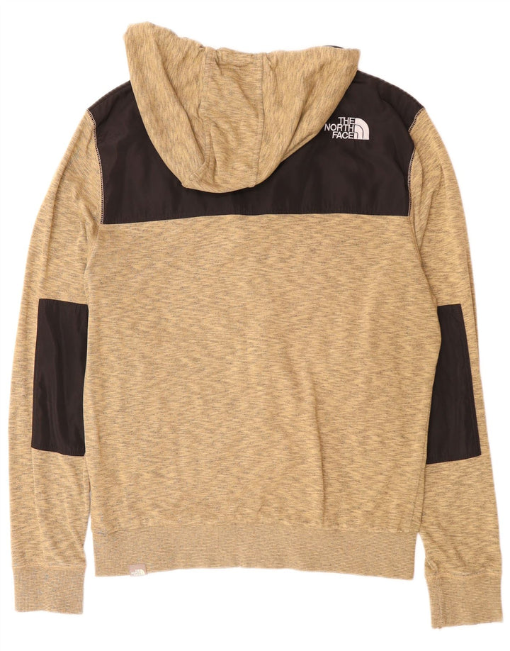 THE NORTH FACE Herren-Kapuzenpullover mit Reißverschluss, mittelbraun, Blockfarben-Baumwolle