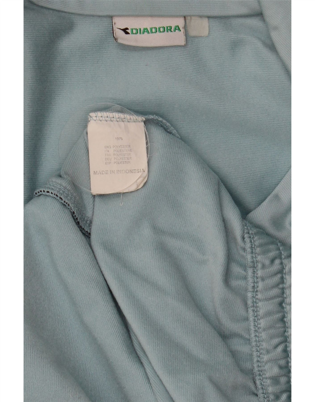 Diadora Herren-Trainingsanzug-Top-Jacke, großes, blaues Polyester