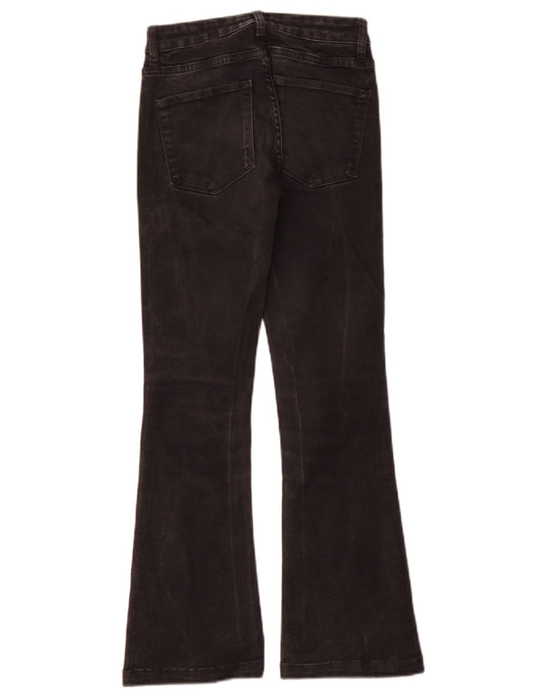 Zara Damen Schlagjeans EU 34 2XS W24 L28 Schwarz