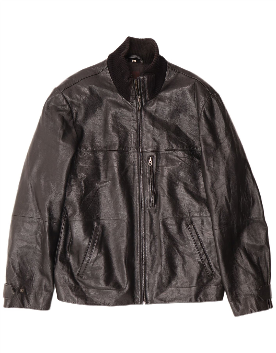 CONBIPEL Herren Lederjacke IT 54 XL Schwarzes Leder