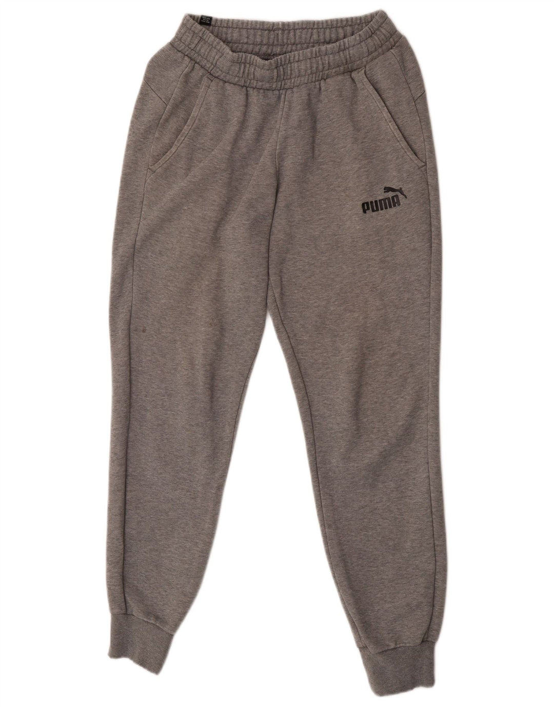 Puma Herren-Trainingshose, Jogginghose, klein, grau gefleckte Baumwolle