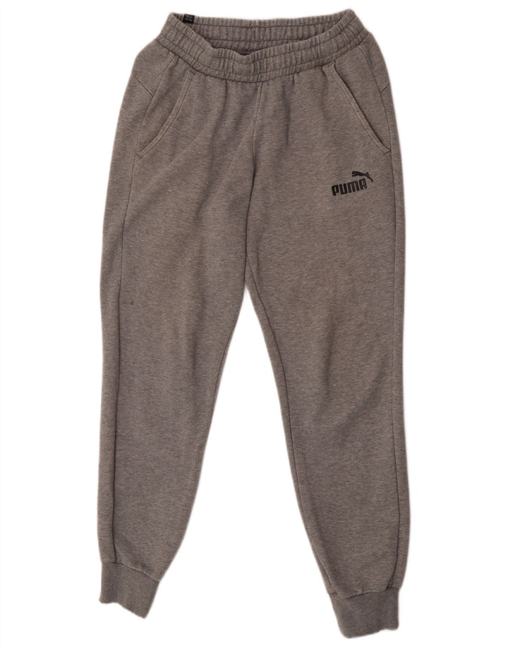 Puma Herren-Trainingshose, Jogginghose, klein, grau gefleckte Baumwolle