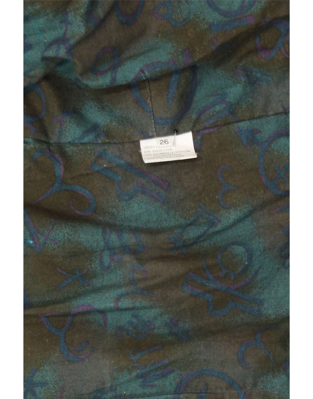 VINTAGE Mens Utility Jacket UK 42 XL Blue Polyester Vintage Vintage and Second-Hand Vintage from Messina Hembry 