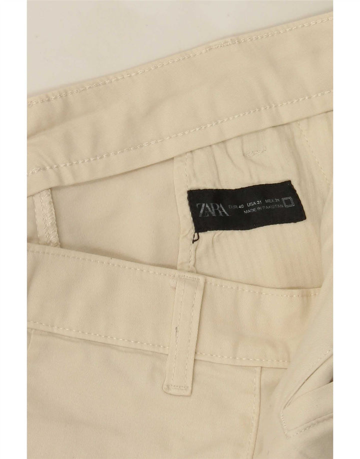 Zara Slim Chino-Hose für Herren, EU 40, M, B31, L30, Beige