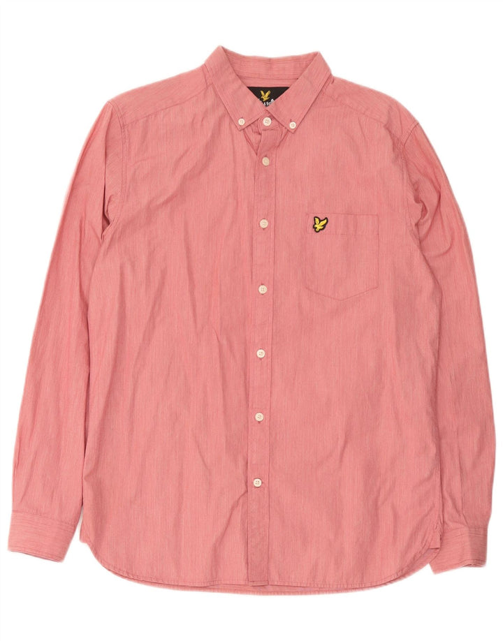Lyle & Scott Herrenhemd aus mittelrosa Baumwolle