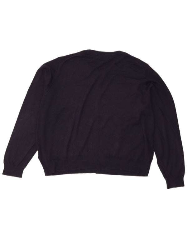 Marks & Spencer Damen-Cardigan-Pullover UK 20 2XL Marineblaue Viskose