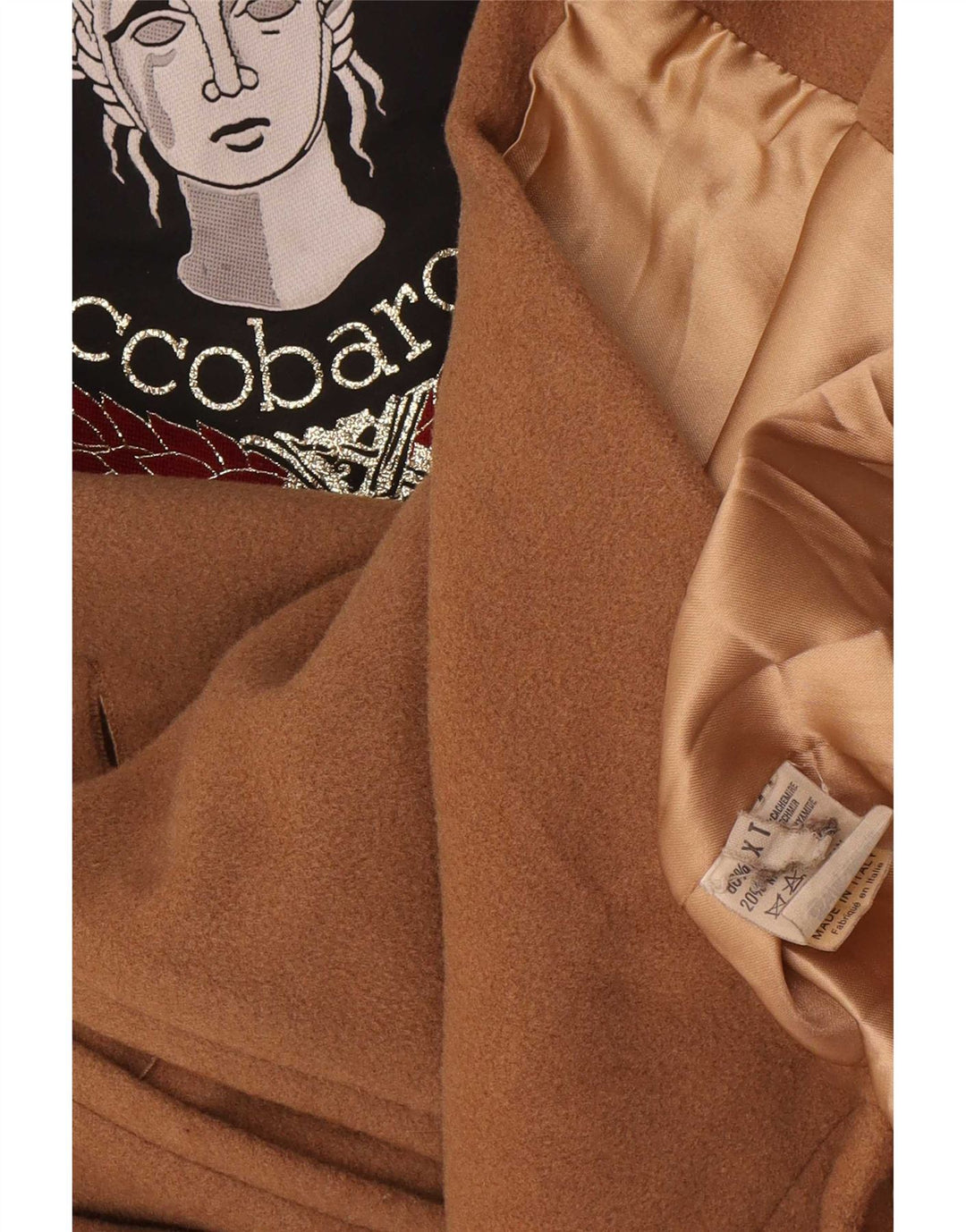 Roccobarocco Damen Militärischer, übergroßer, zweireihiger Mantel, UK 18, XL, Beige