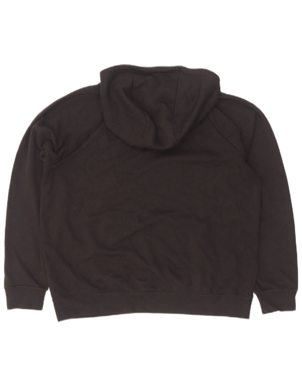 Nike Damen Kapuzenpullover UK 16 Large Schwarz Baumwolle