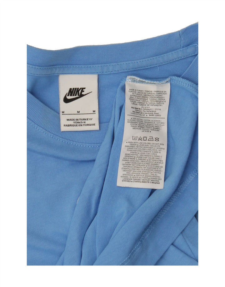 NIKE Mens Graphic T-Shirt Top Medium Blue Colourblock Cotton Vintage Nike and Second-Hand Nike from Messina Hembry 