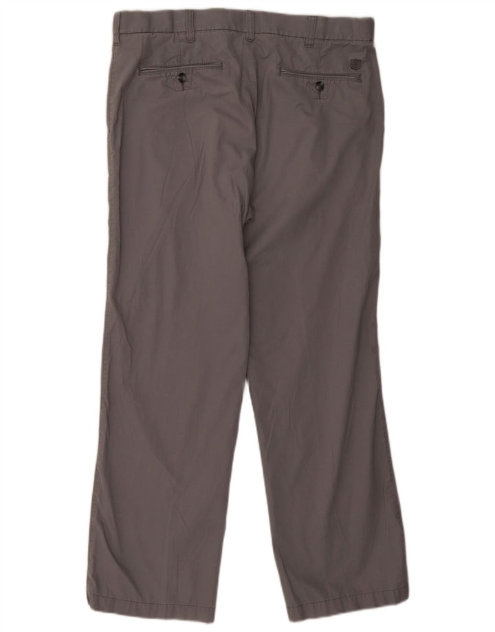 Marks & Spencer Herren Blue Harbour Gerade Chinohose W36 L29 Grau