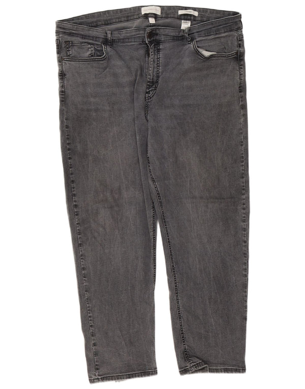 Marks & Spencer Damen Per Una Straight Jeans UK 22 3XL W42 L28 Grau