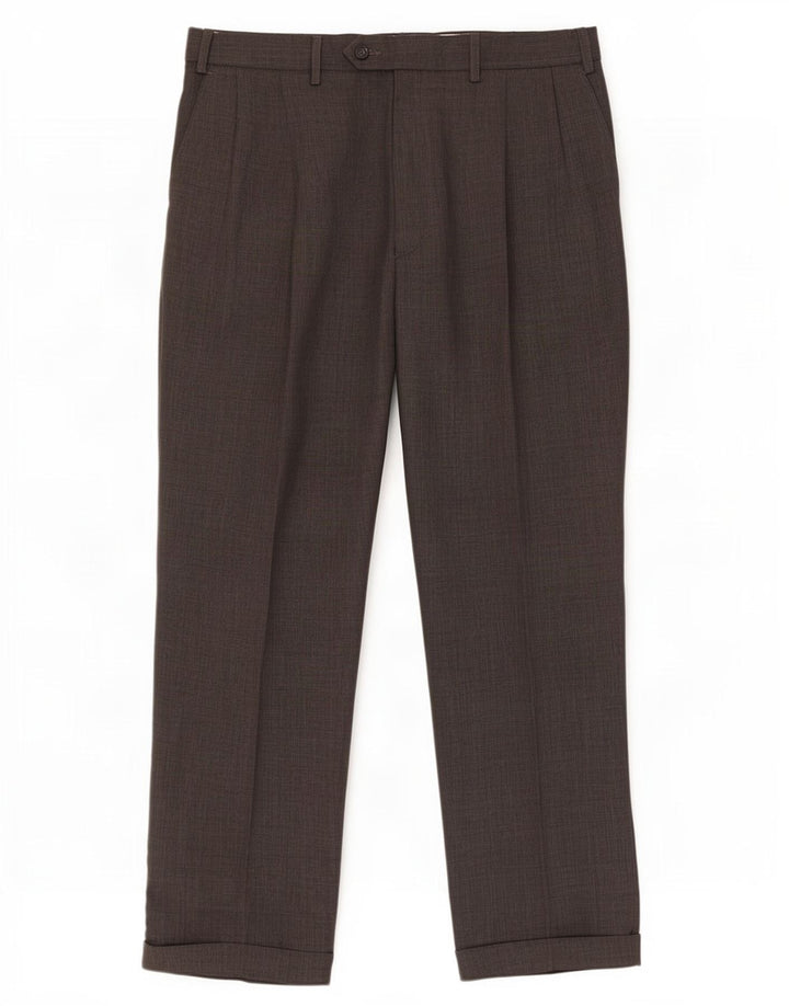 Marks & Spencer Herren-Anzughose mit Pegged-Anzug, W38, L29, graues Polyester