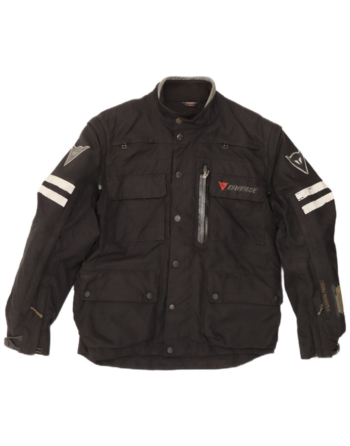 Dainese Herren Moto Racer Bomberjacke, Größe 50, mittelschwarz, Farbblock