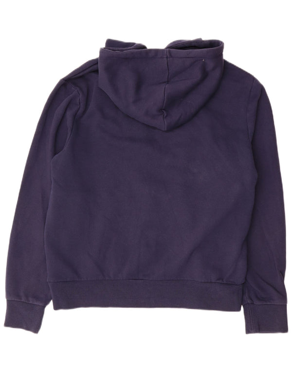 Michael Kors Damen-Kapuzenpullover mit grafischem Reißverschluss, UK 16, Größe L, Marineblau, Baumwolle