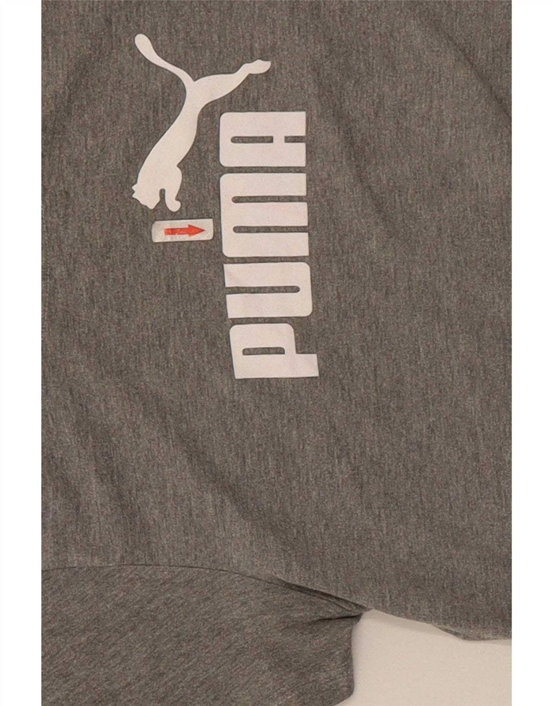 Puma Damen Graphic T-Shirt Top UK 12 Mittelgrau meliert