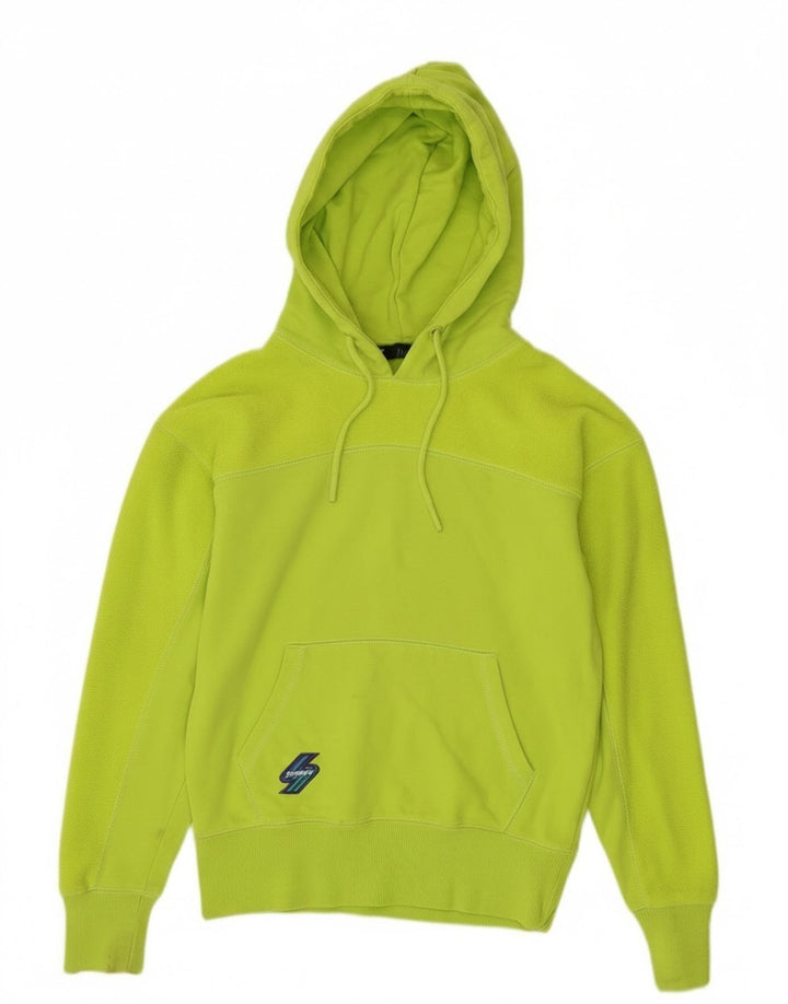 Superdry Damen Übergroßer Kapuzenpullover UK 6 XS Grün Polyester