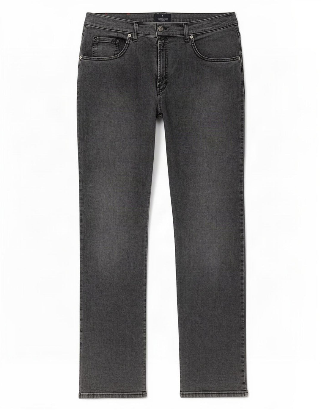 Trussardi Herren Straight Jeans W36 L34 Graue Baumwolle
