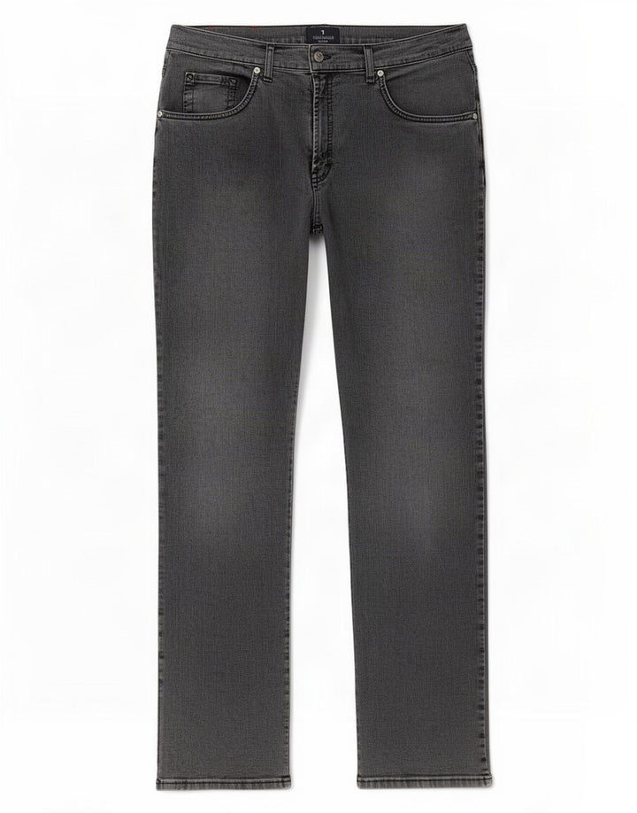 Trussardi Herren Straight Jeans W36 L34 Graue Baumwolle