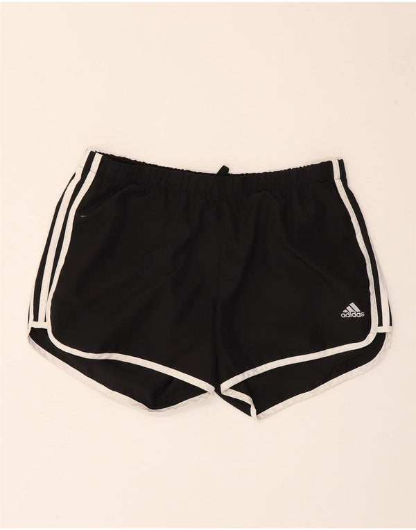 Adidas Damen Aeroready Sport Shorts UK 14 Medium Schwarz Polyester
