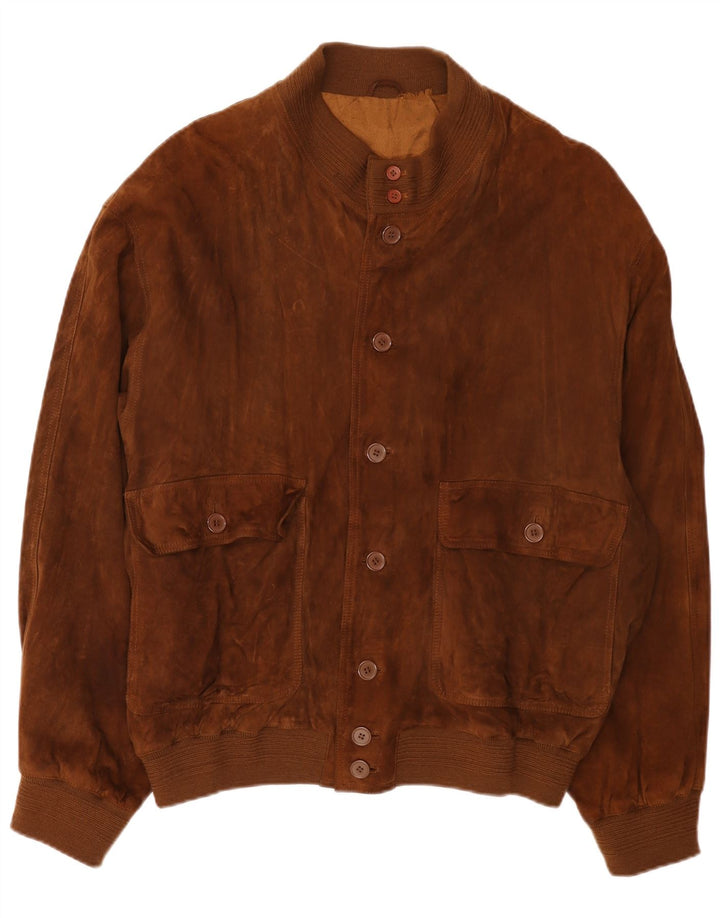 Maximilian Herren Wildleder Bomberjacke UK 42 XL Braun