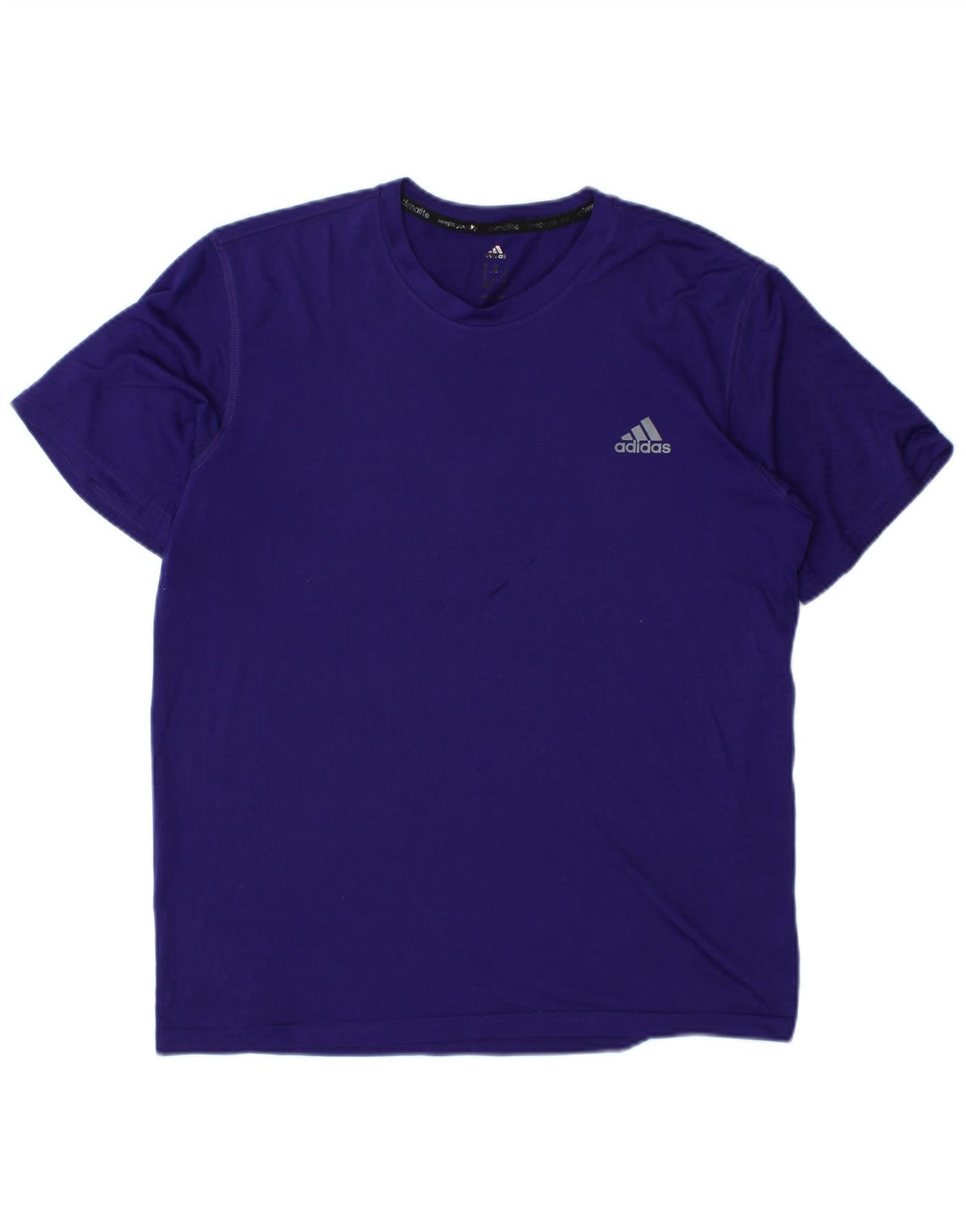 ADIDAS Herren Climalite T-Shirt Top Medium Lila Polyester