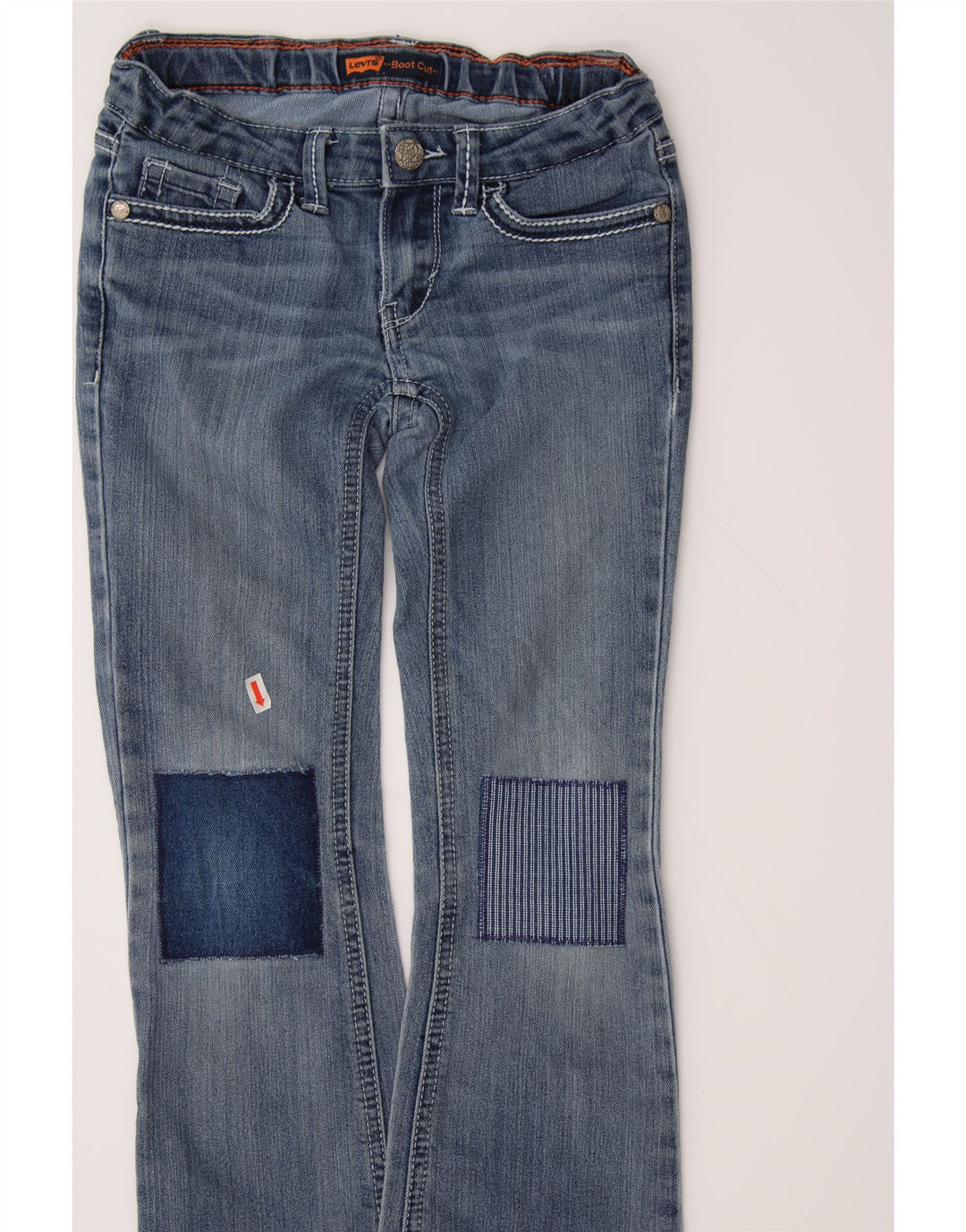 LEVI'S Girls Flared Jeans 6-7 Years W24 L24 Blue Cotton Vintage Levi's and Second-Hand Levi's from Messina Hembry 