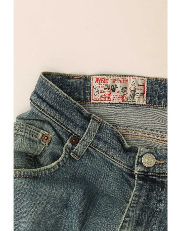 Rifle Damen Straight Jeans W32 L32 Blau