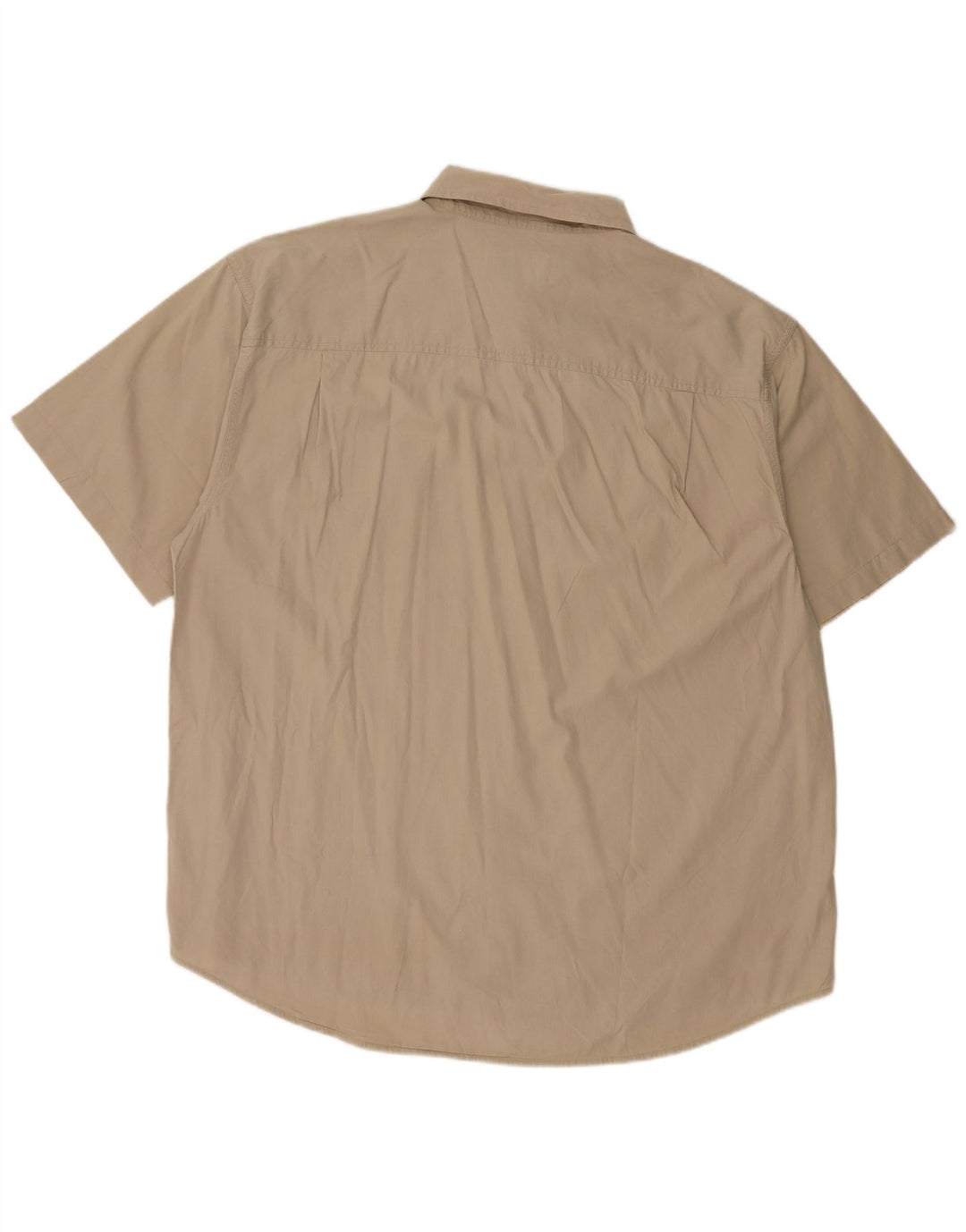 WRANGLER Herren Kurzarmhemd 2XL Beige Baumwolle