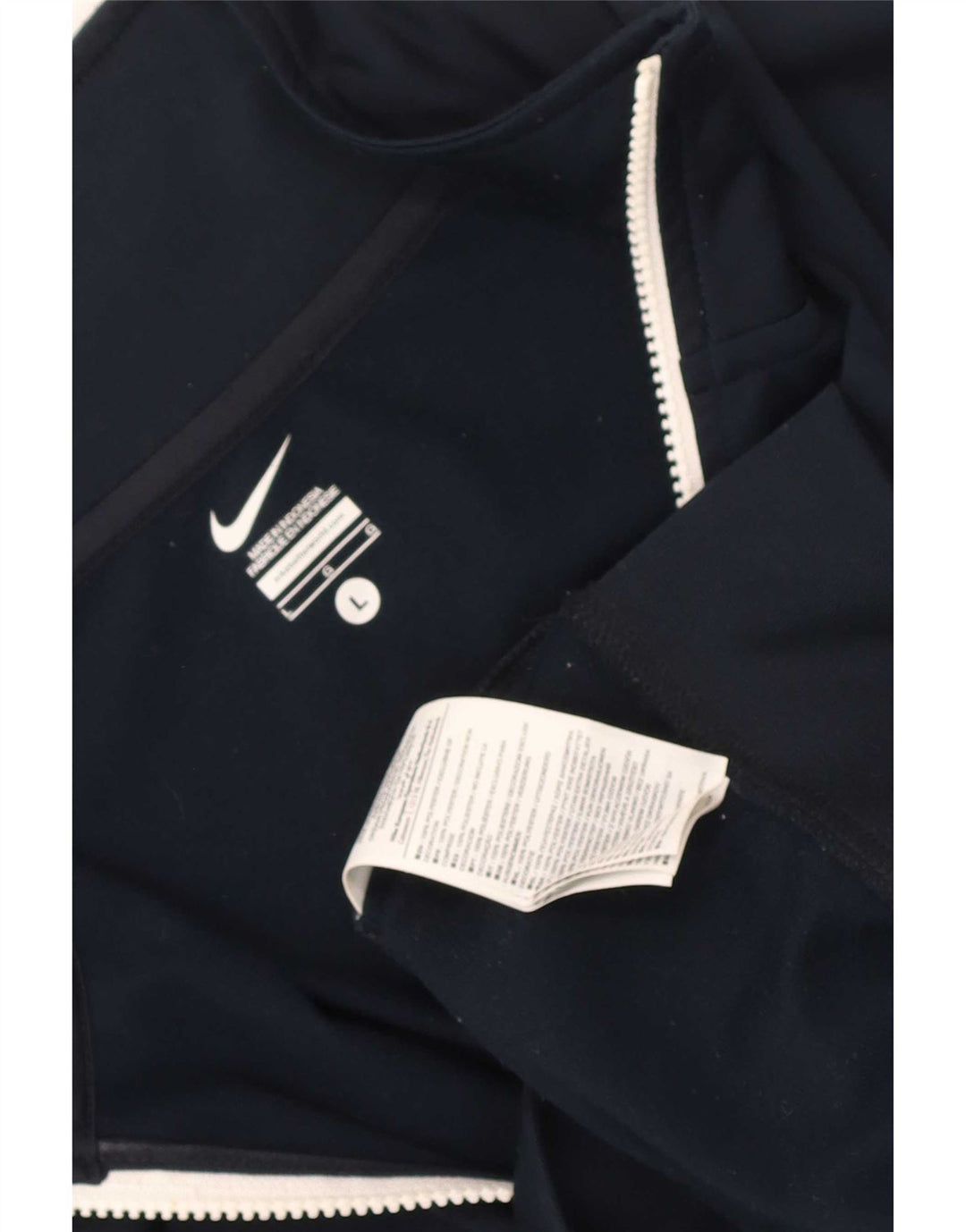 Nike Herren-Trainingsanzugoberteil mit normaler Passform, groß, Marineblau, Farbblock