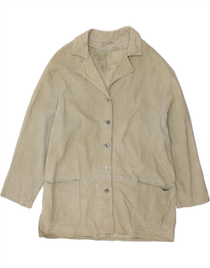 VINTAGE Womens Overcoat UK 16 Large Grey Vintage Vintage and Second-Hand Vintage from Messina Hembry 