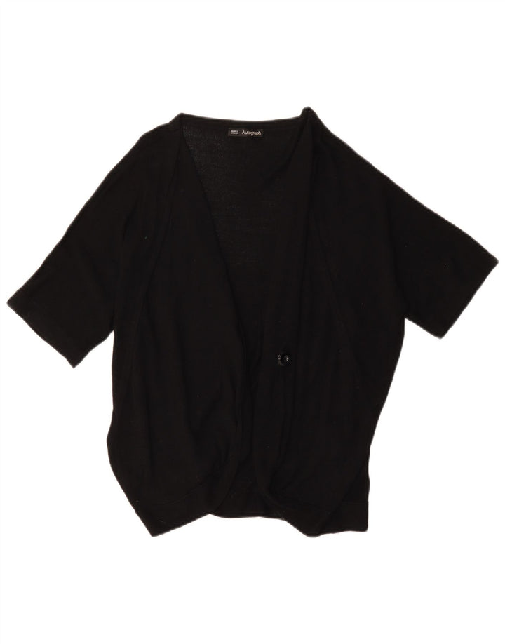 Marks & Spencer Damen Autograph Cardigan Pullover UK 16 Large Schwarz