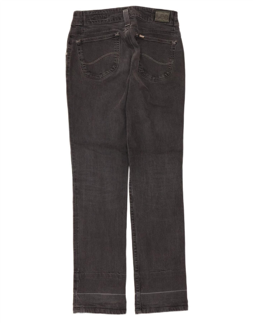 Lee Damen Leola Straight Jeans W30 L33 Schwarze Baumwolle