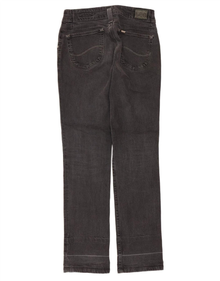 Lee Damen Leola Straight Jeans W30 L33 Schwarze Baumwolle