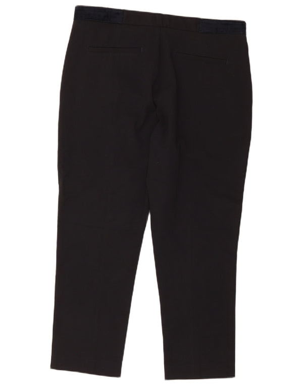 Zara Herren-Hose, kurz geschnitten, EU 42, Größe L, W32, L25, Schwarz, Polyester